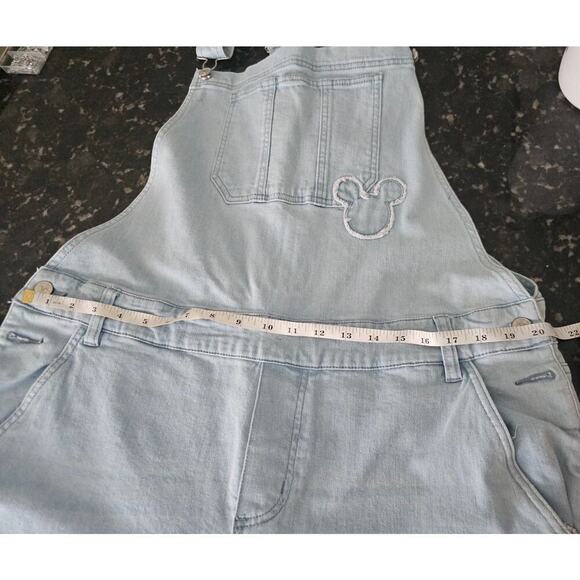 Disney Our Universe Womens Mickey Mouse 28 Denim Overalls NWT - Picture 3 of 9